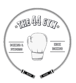 The 44 Gym White Logo Trans